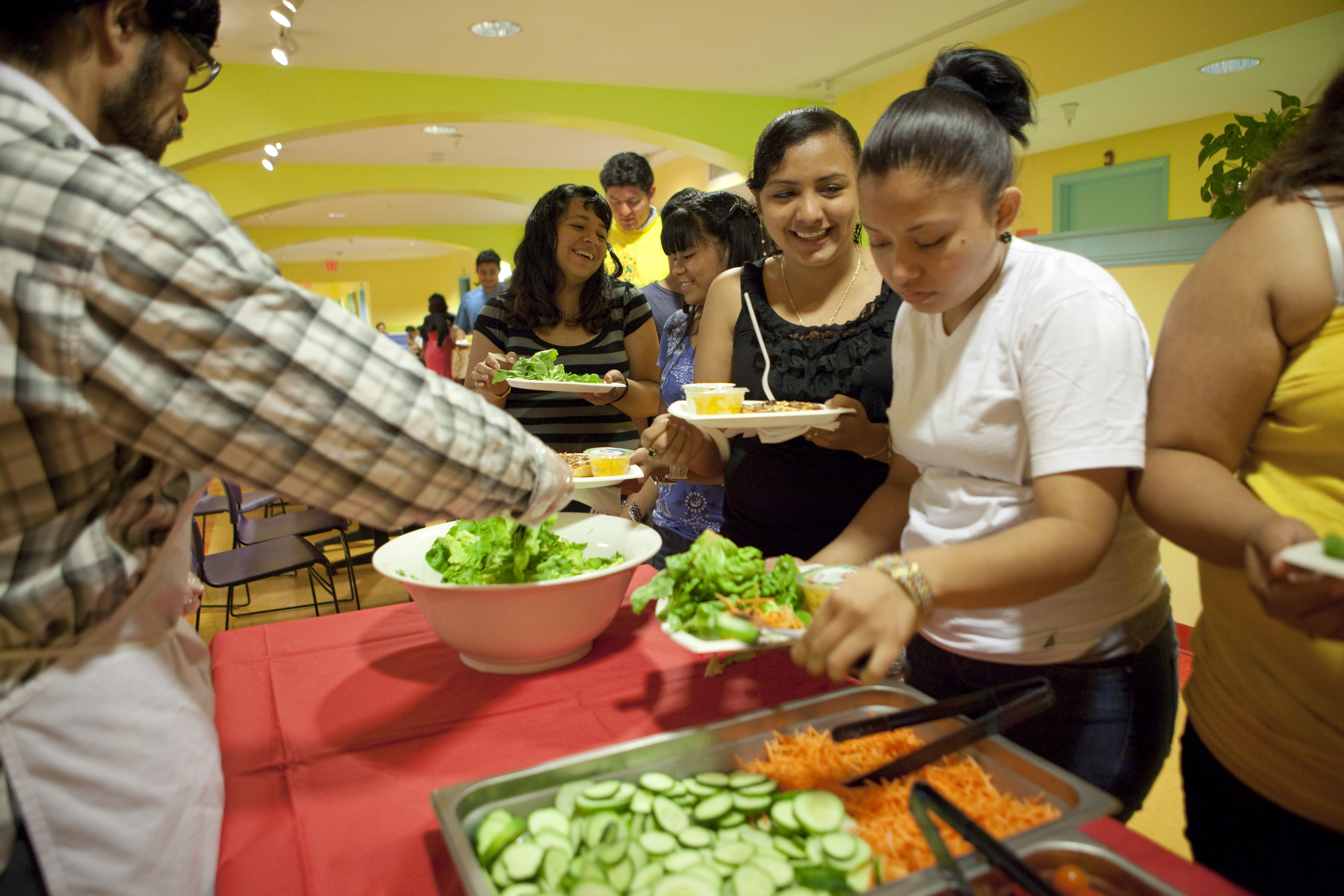 DC Central Kitchen serves lunch at Next Step Public Charter School. Photo credit: Ezra Gregg